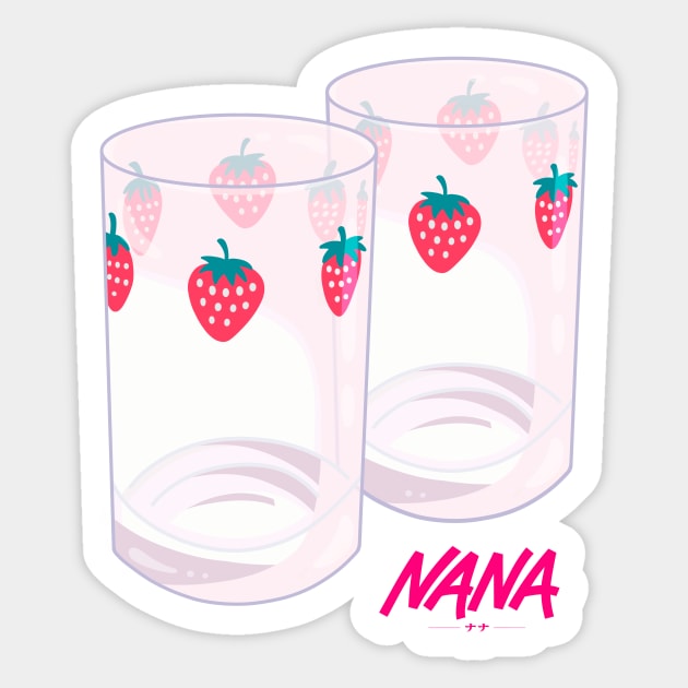 Nana Strawberry Glasses Sticker by Lani89